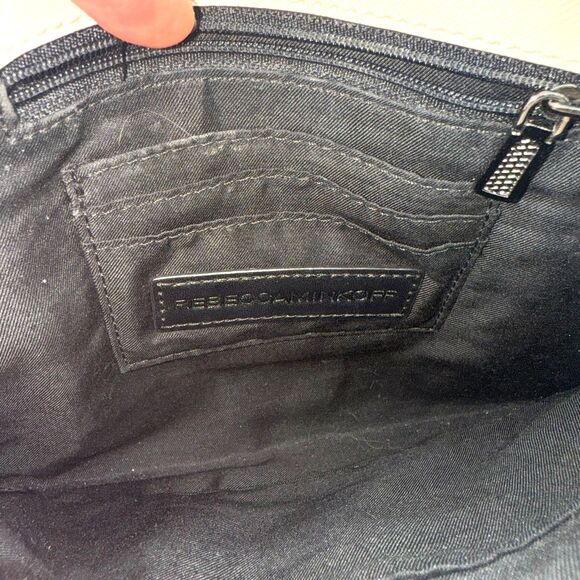 Rebecca Minkoff Leo Envelope Leather Clutch Crossbody - Ivory - Picture 8 of 8